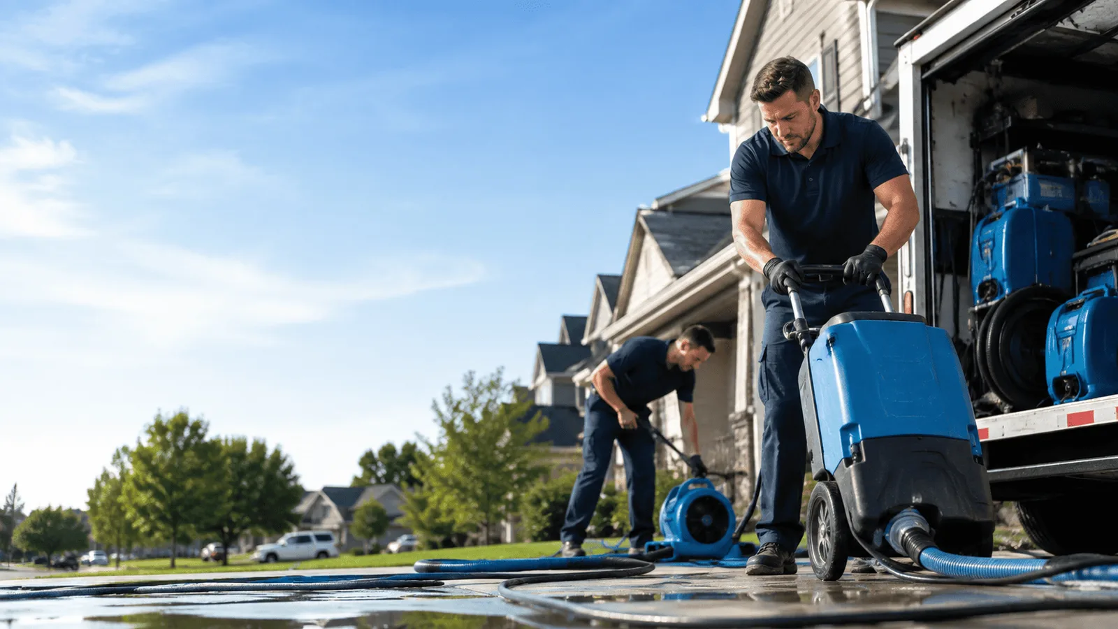 Dehumidification being performed in New Richmond, WV